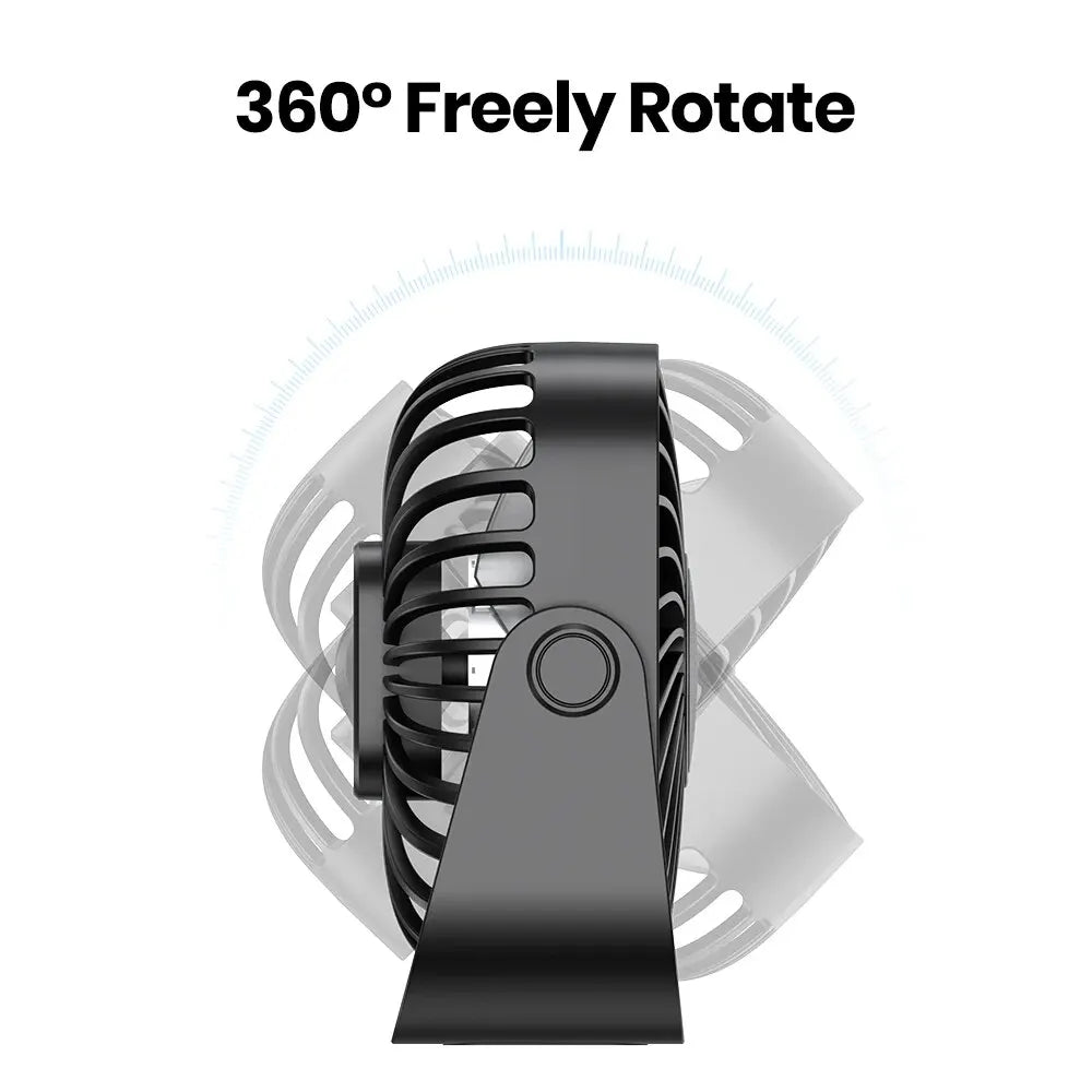 360° Silent USB Desktop Mini Fan