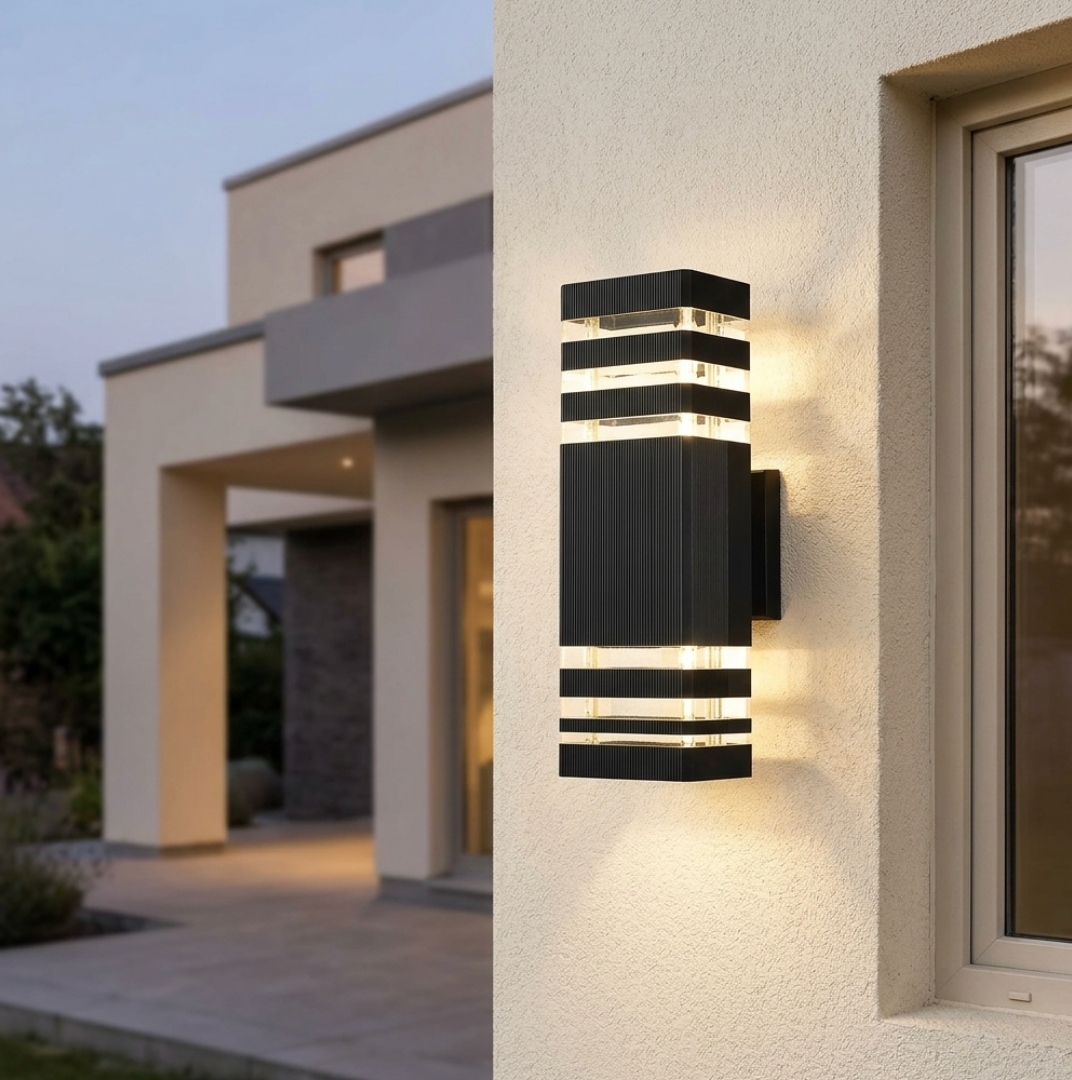 Outdoor LED Wall Light – Waterproof Up & Down Surface Mounted Lamp for Home, Porch & Garage, E27, 12W