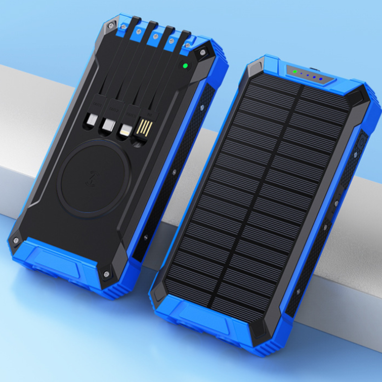 Solar Power Bank 20000mAh – Fast Charging, Rugged & Portable