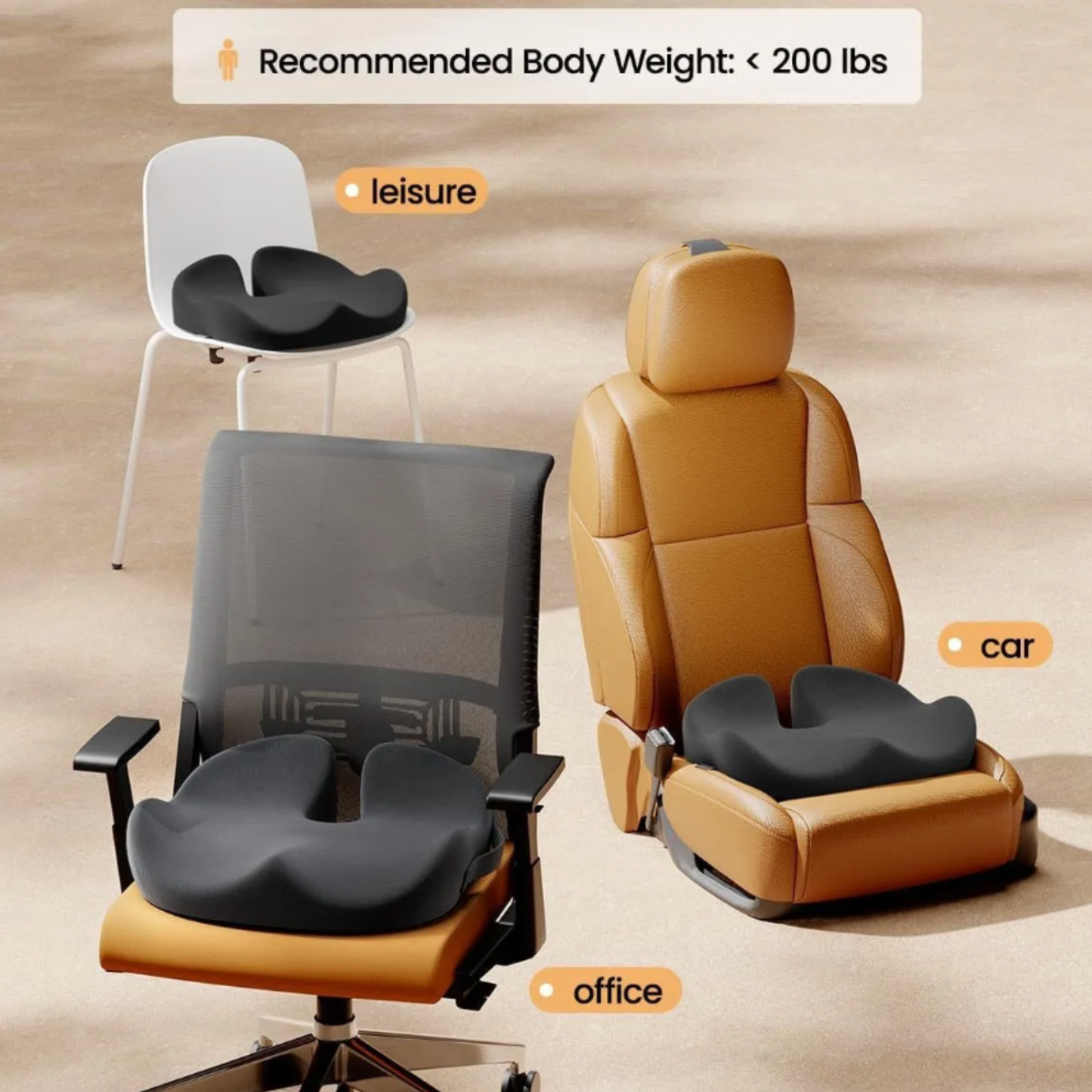 Memory Foam Chair Cushion