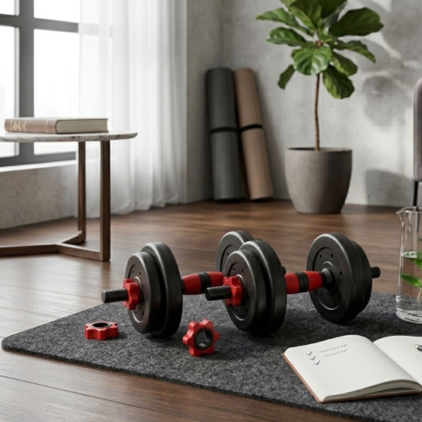 Dumbbell & Barbell Set
