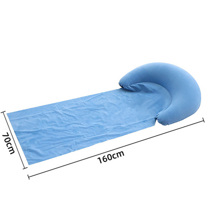 Inflatable Beach Mat with Built-in Pillow & Backrest