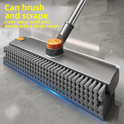 Dual-Purpose Floor Scrub & Crevice Brush – Hard Bristle ABS Cleaning Brush