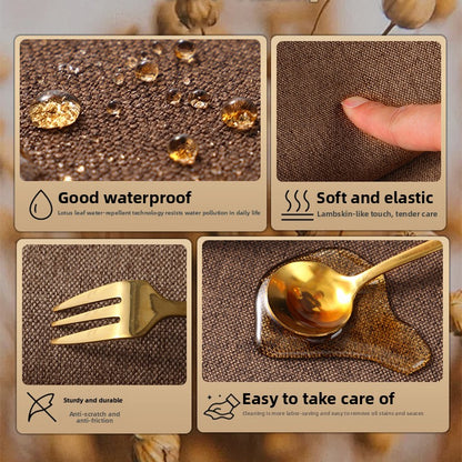 Linen Desk Mat – Waterproof, Anti-Slip & Heat Resistant