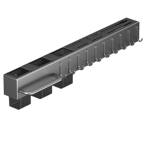 Wall-Mounted Knife & Utensil Rack – Stainless Steel