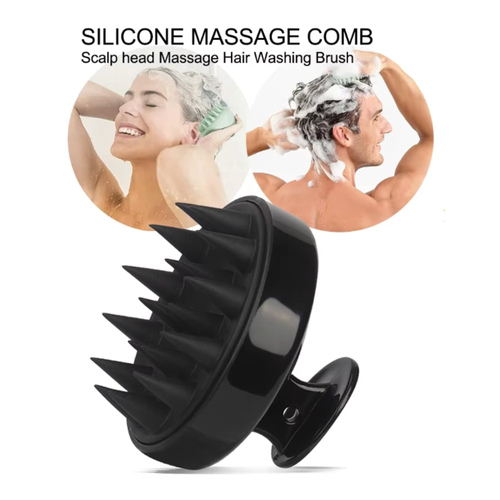 2-in-1 Silicone Scalp Massager and Shampoo Brush