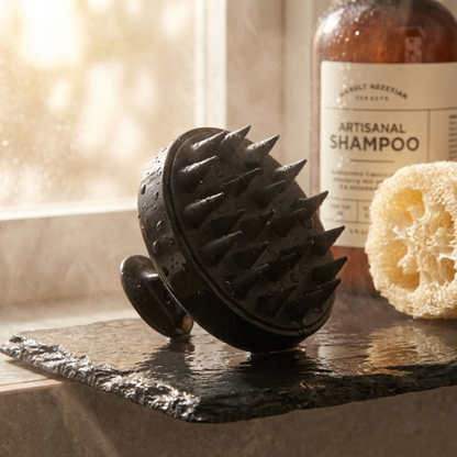 2-in-1 Silicone Scalp Massager and Shampoo Brush