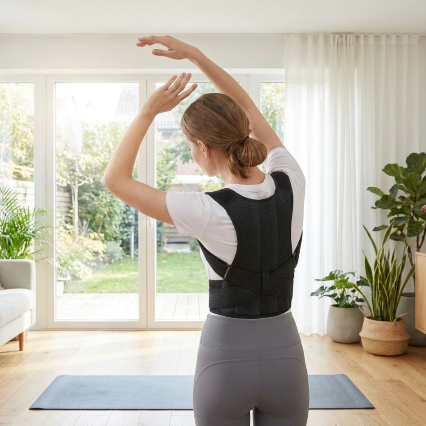 Full Back Posture Corrector and Spinal Support Brace
