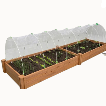 25pcs Rust-Proof Fiberglass Garden Hoops | DIY Grow Tunnel Support Frame for Raised Beds & Garden Fabric