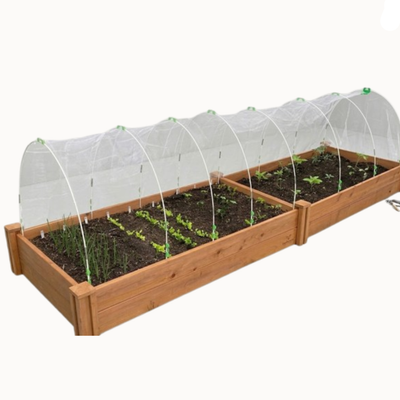 25pcs Rust-Proof Fiberglass Garden Hoops | DIY Grow Tunnel Support Frame for Raised Beds & Garden Fabric