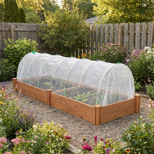 25pcs Rust-Proof Fiberglass Garden Hoops | DIY Grow Tunnel Support Frame for Raised Beds & Garden Fabric