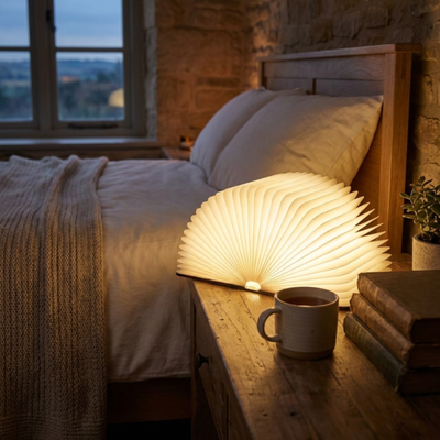 3D Folding Wooden Book Lamp
