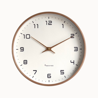 Silent Nordic Wall Clock - Solid Wood