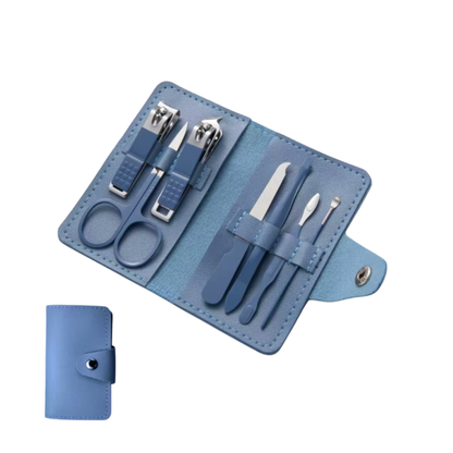 7-Piece Nail Clipper & Grooming Set - Stainless Steel Travel Kit
