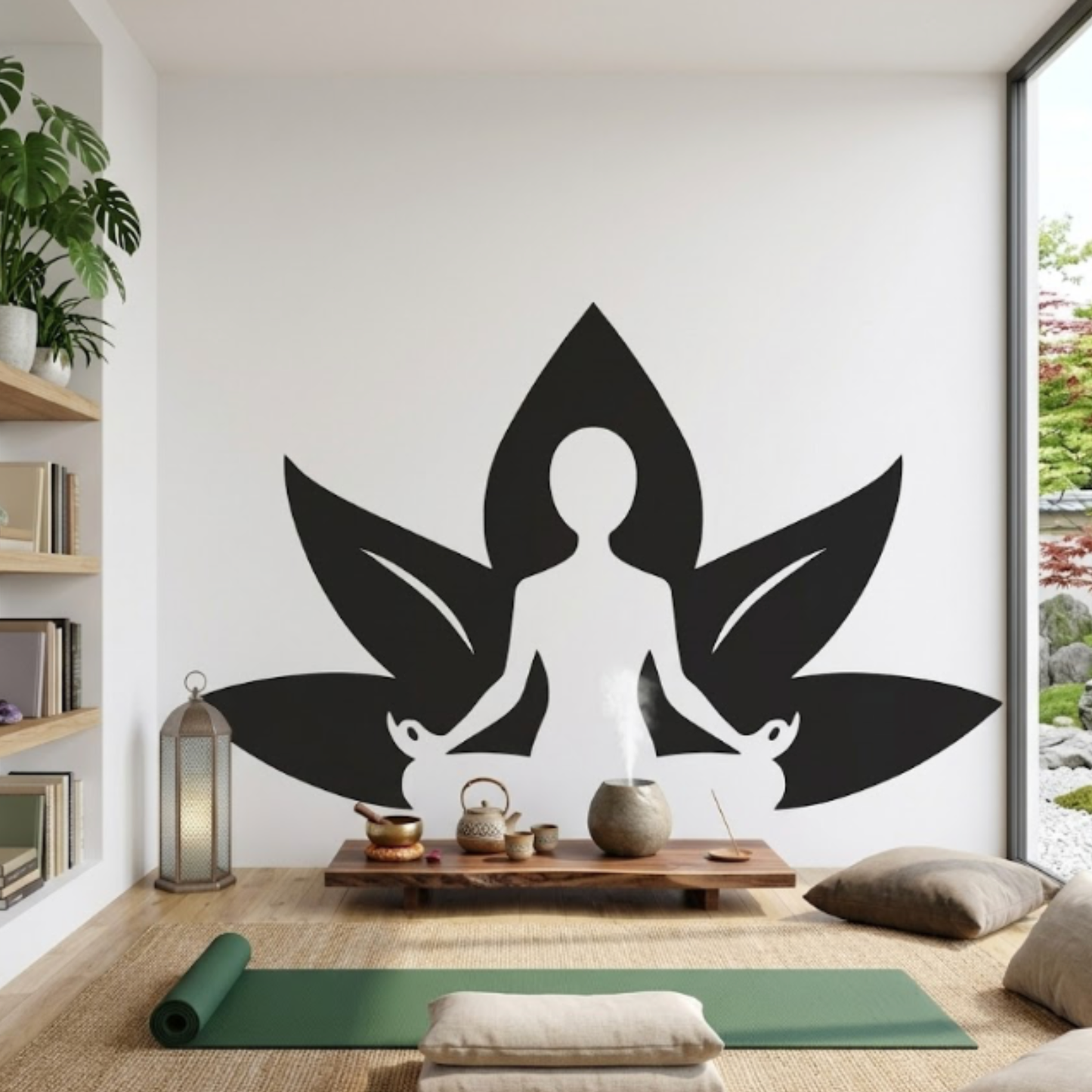 Yoga Meditation Self-adhesive Wall Sticker