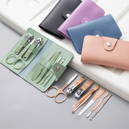 7-Piece Nail Clipper & Grooming Set - Stainless Steel Travel Kit