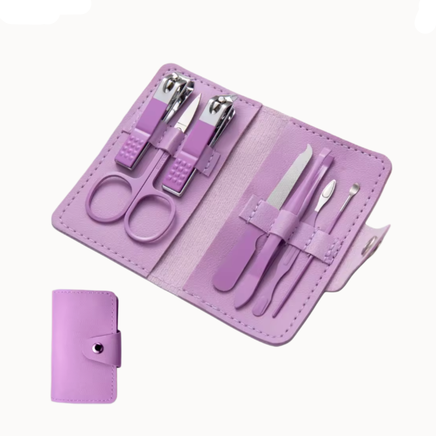 7-Piece Nail Clipper & Grooming Set - Stainless Steel Travel Kit