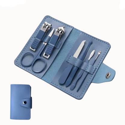 7-Piece Nail Clipper & Grooming Set - Stainless Steel Travel Kit