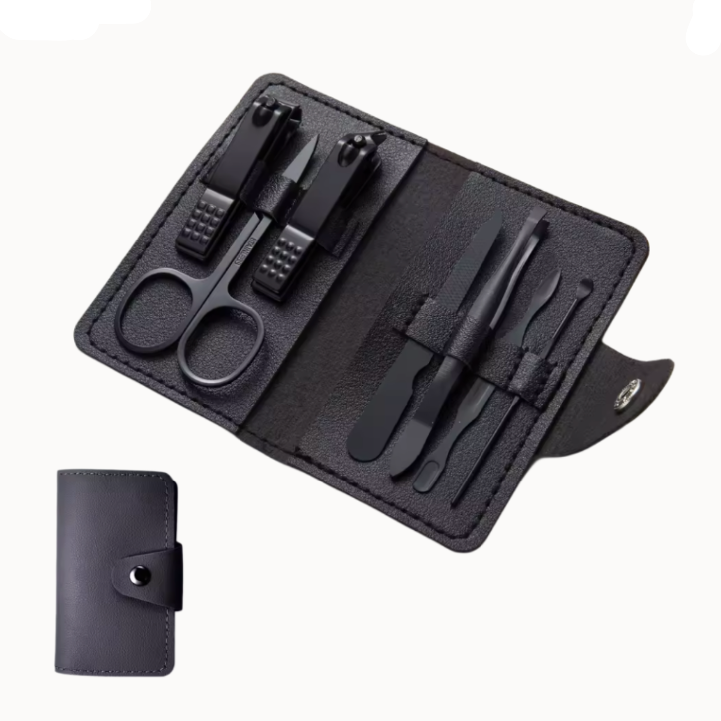 7-Piece Nail Clipper & Grooming Set - Stainless Steel Travel Kit
