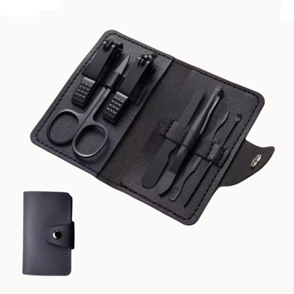 7-Piece Nail Clipper & Grooming Set - Stainless Steel Travel Kit