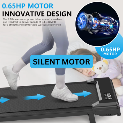 Foldable Incline Walking Pad | APP & Remote Control | 1-8 KM/H