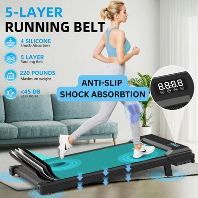 Foldable Incline Walking Pad | APP & Remote Control | 1-8 KM/H