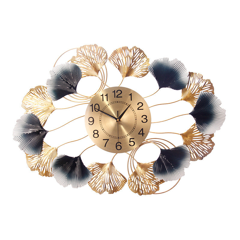 Modern Round Metal Wall Clock – Nordic Design