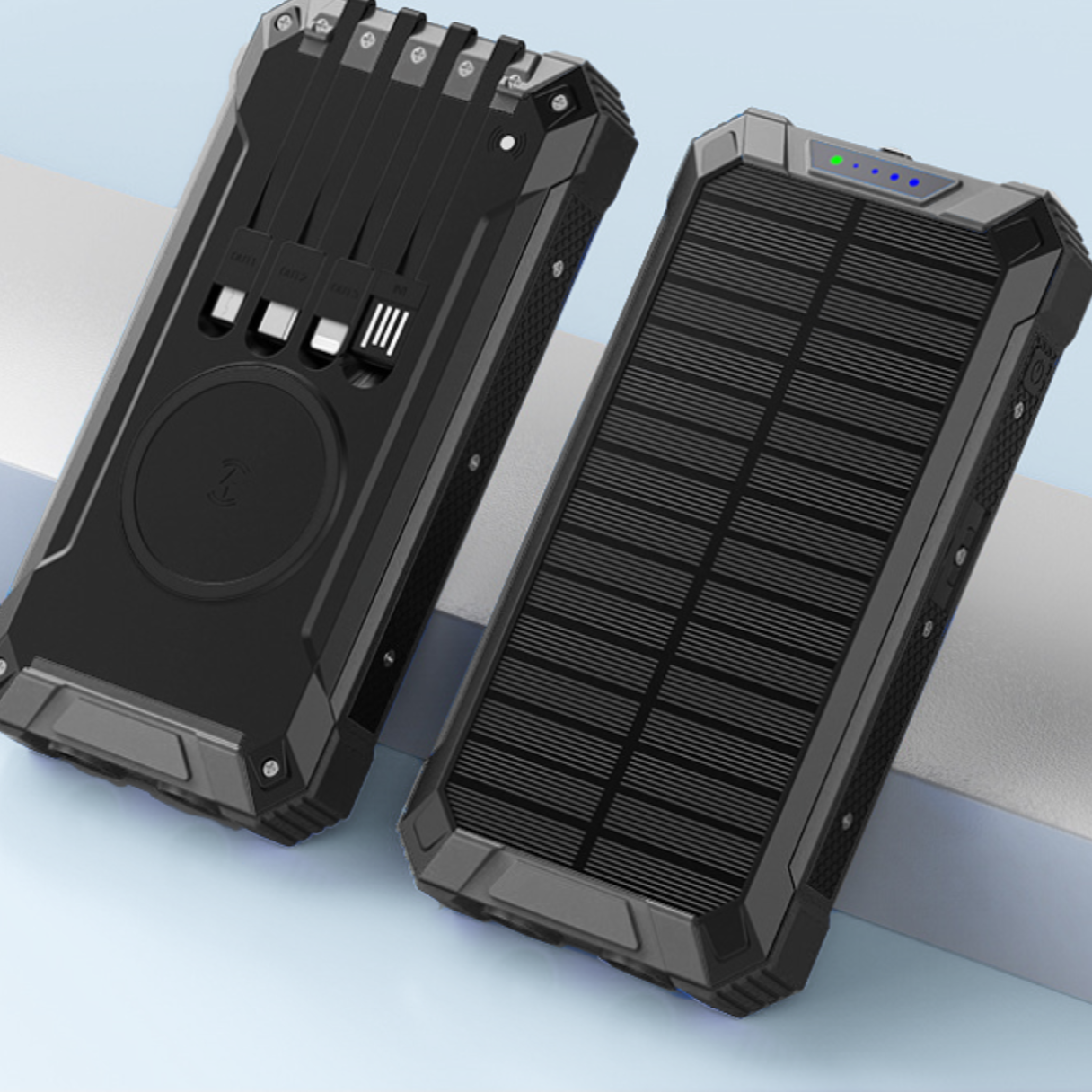 Solar Power Bank 20000mAh – Fast Charging, Rugged & Portable