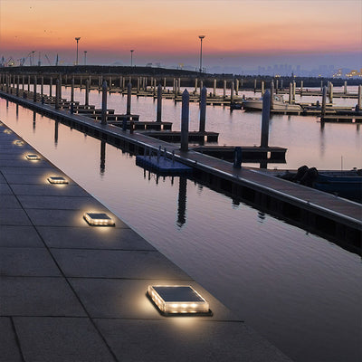 Solar Powered Floor Tile Lamp