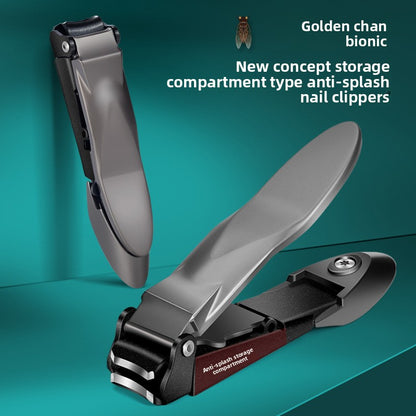 Precision Nail Clippers with Anti-Splash Guard + Steel File