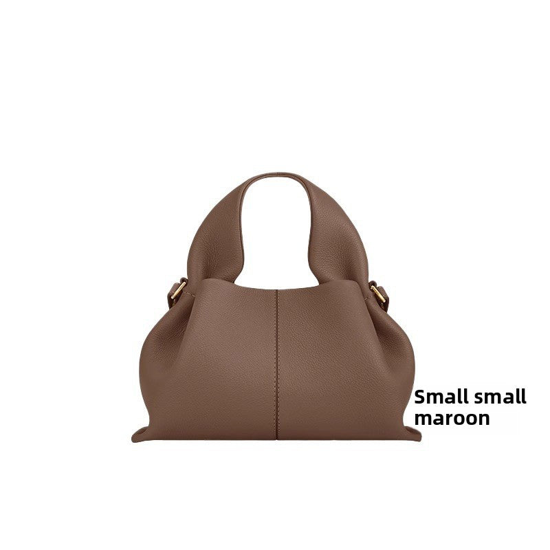 Dumpling Shoulder Bag - Genuine Leather