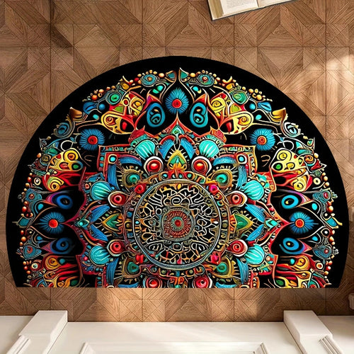Semicircle Printed Floor Mat