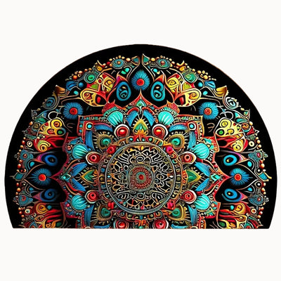 Semicircle Printed Floor Mat