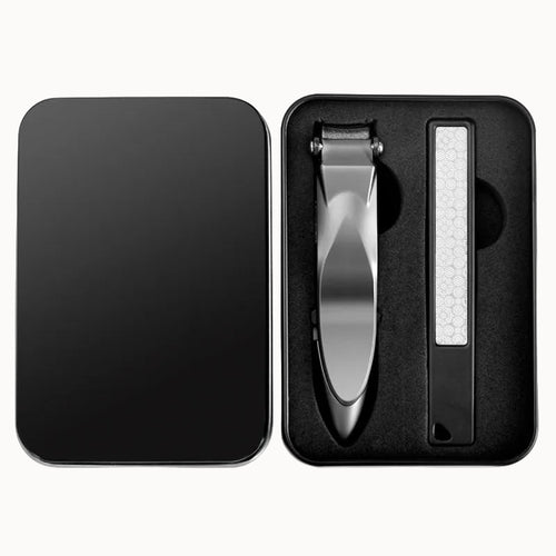 Precision Nail Clippers with Anti-Splash Guard + Steel File