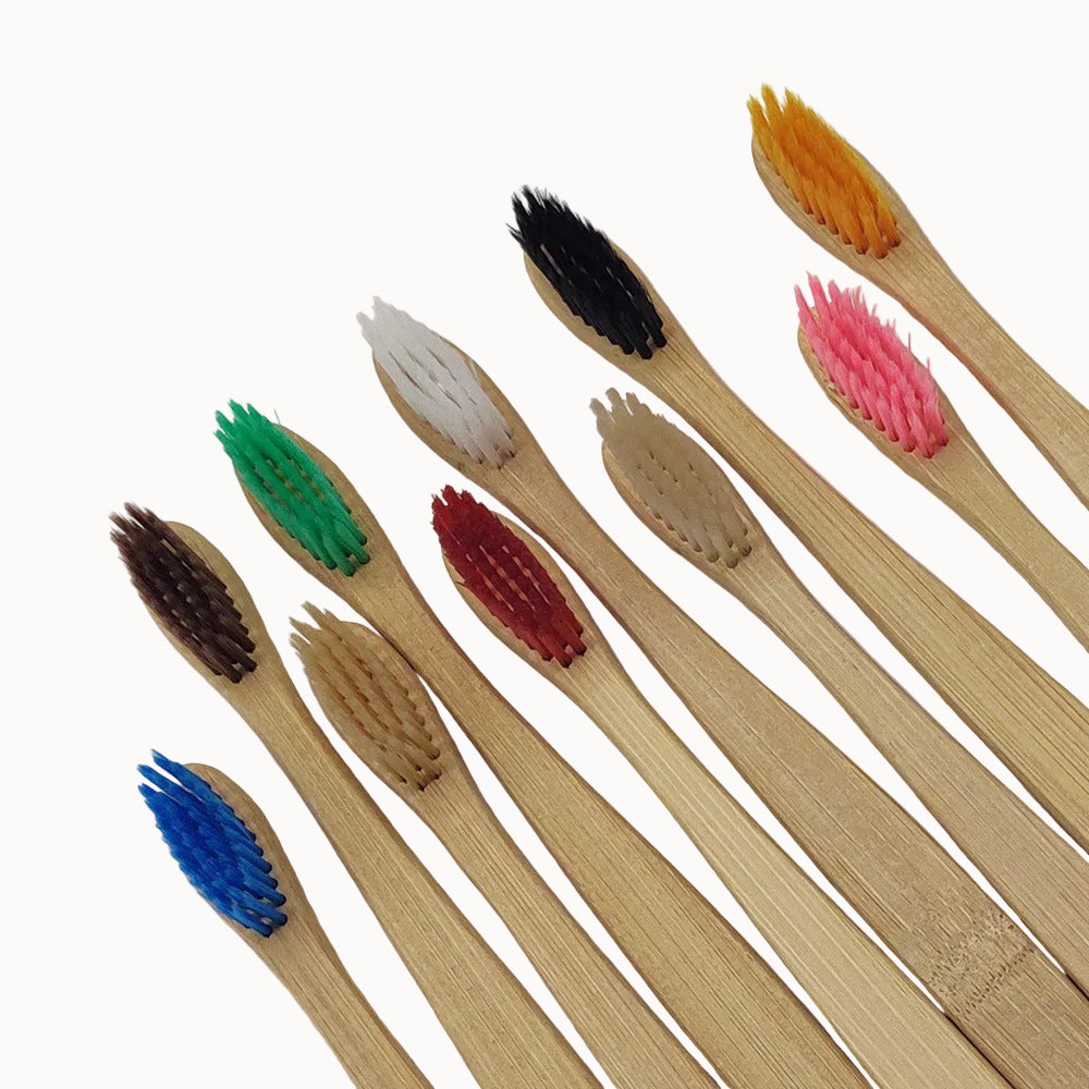 (10-Pack) Bamboo Soft Toothbrush