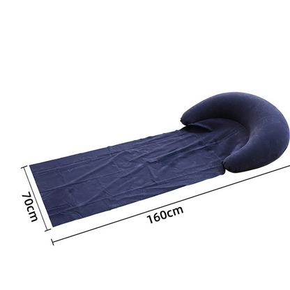 Inflatable Beach Mat with Built-in Pillow & Backrest