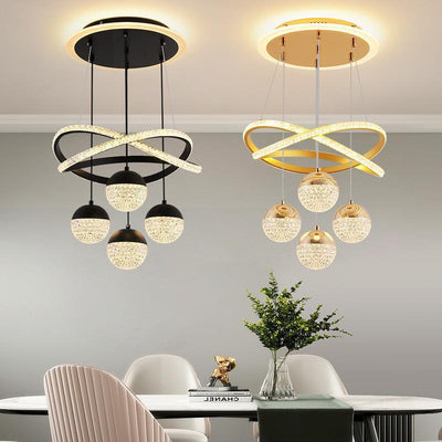 Modern LED Chandelier – Multi-Head Pendant Light