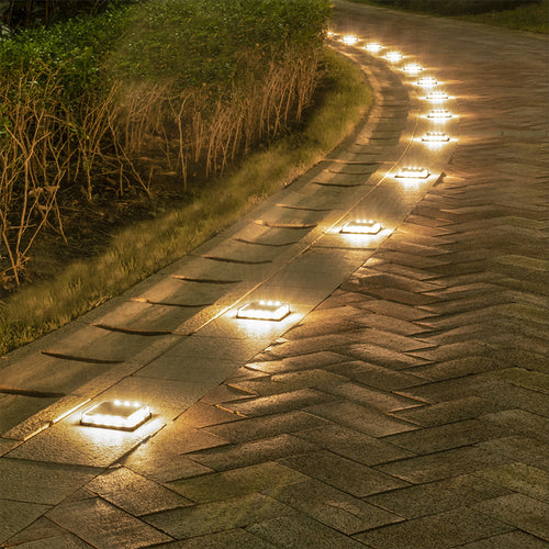 Solar Powered Floor Tile Lamp