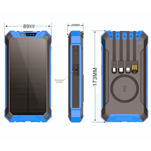 Solar Power Bank 20000mAh – Fast Charging, Rugged & Portable