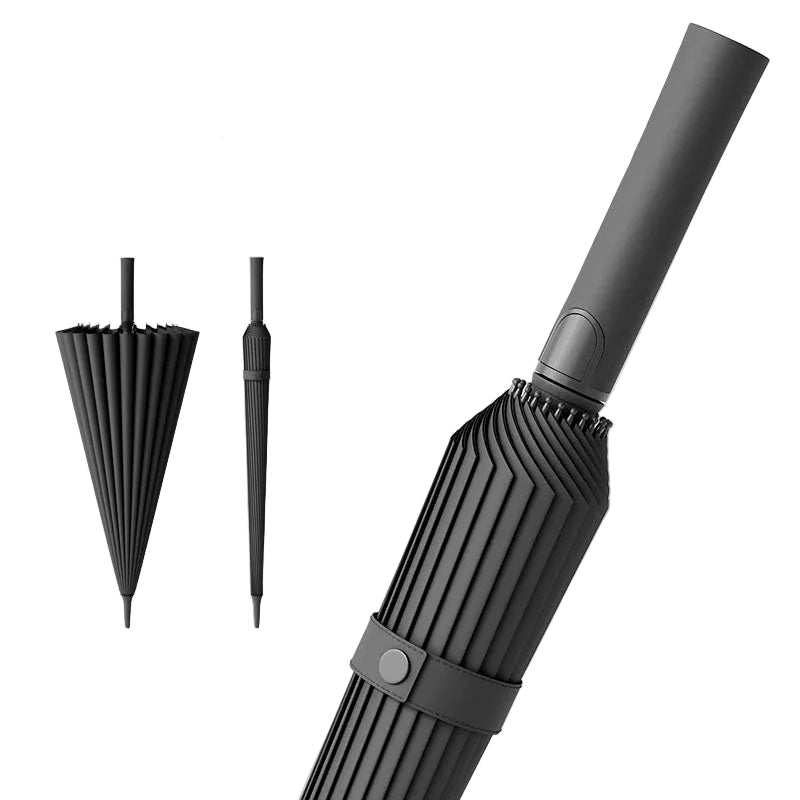 Large Golf Umbrella 23" – 24-Rib Windproof Straight Umbrella with 115cm Canopy, Sun & Rain Protection