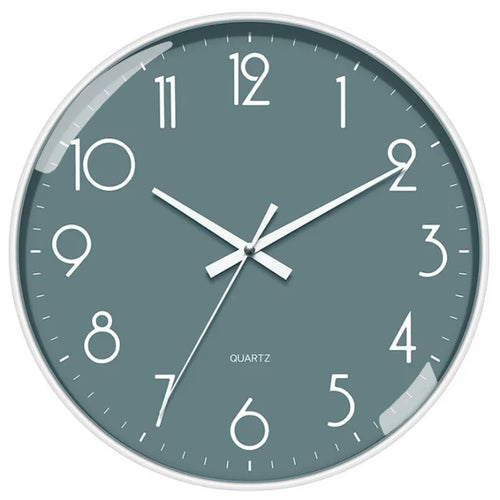 Silent Wall Clock - Real Quartz & Moving Gears – Industrial Art, Minimalistic Simple, Elegant Design