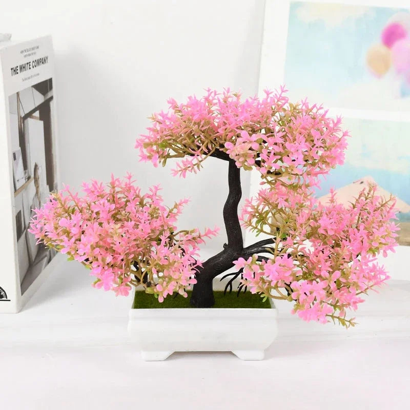 Artificial Bonsai Tree, Faux Potted Plant for Home and Office