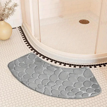 Curved Non-Slip Bathroom Runner Mat – Absorbent, Dirt-Resistant, 400x1000mm