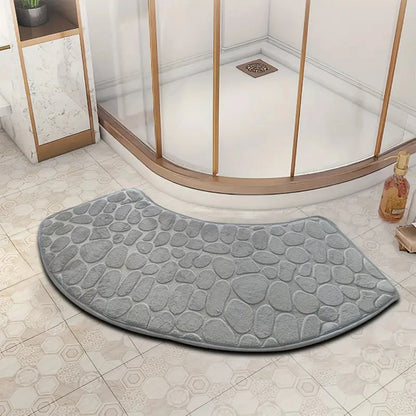 Curved Non-Slip Bathroom Runner Mat – Absorbent, Dirt-Resistant, 400x1000mm
