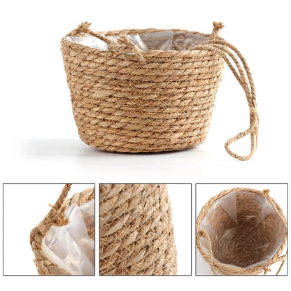 Hanging Planter Basket | Jute Rope Woven Plant Hanger for Indoor & Outdoor Decor