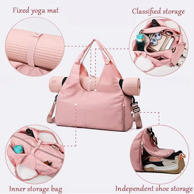Yoga & Gym Bag with Shoe Compartment