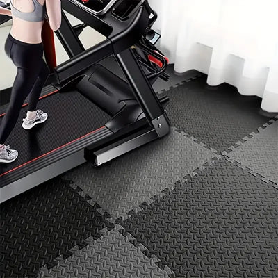 PVC Interlocking Gym Floor Tiles – 30x30cm, 10mm Thick Non-Slip Fitness Mat