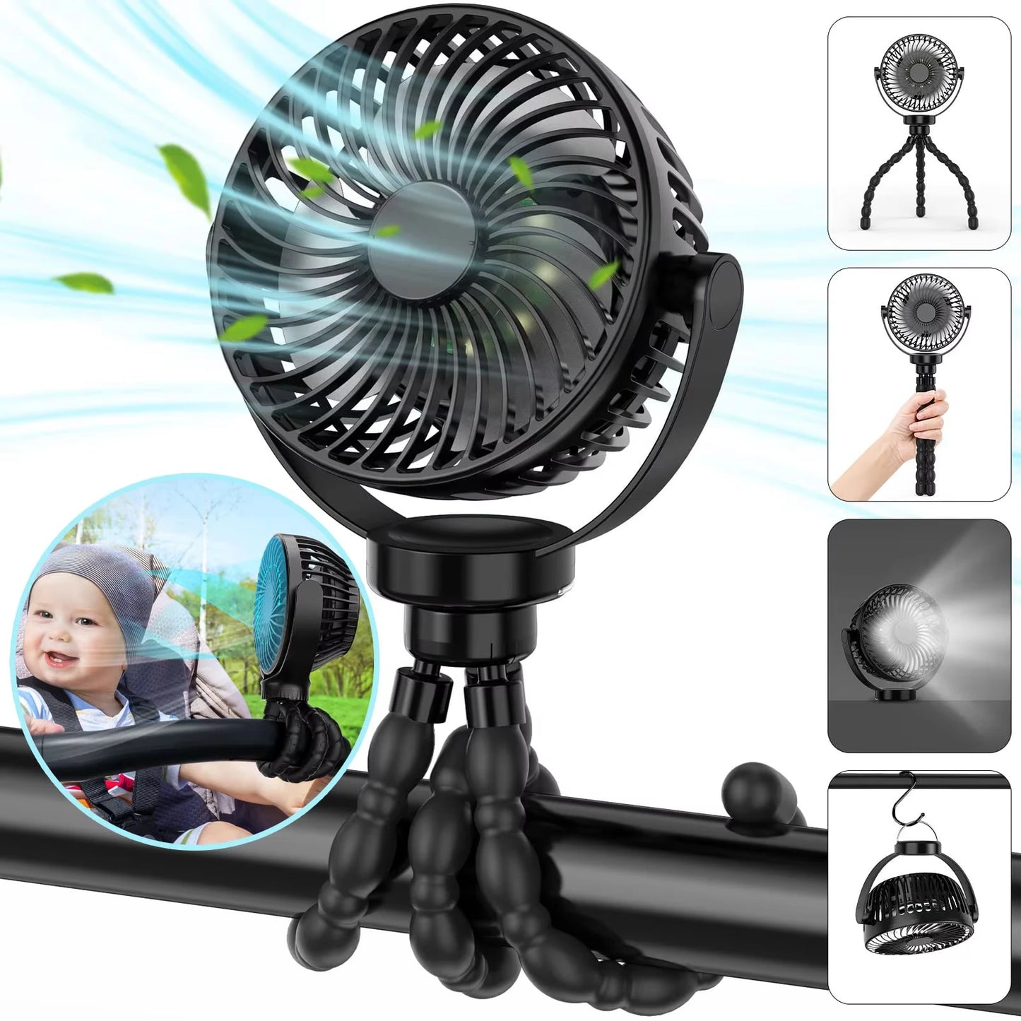 Portable USB Fan - Rechargeble