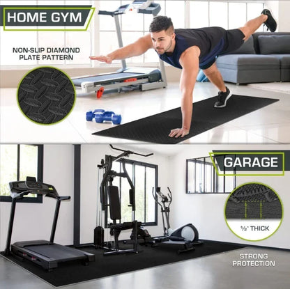 PVC Interlocking Gym Floor Tiles – 30x30cm, 10mm Thick Non-Slip Fitness Mat
