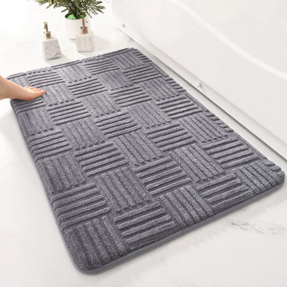 Microfiber Non-Slip Bath Mat – Soft, Absorbent & Quick-Dry